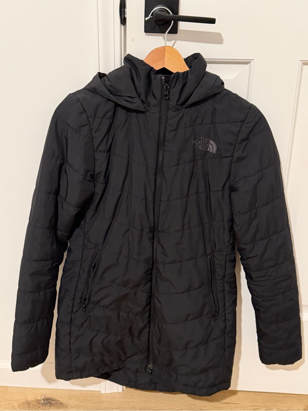 The North Face Women's Black Quilted Hooded Puffer Jacket